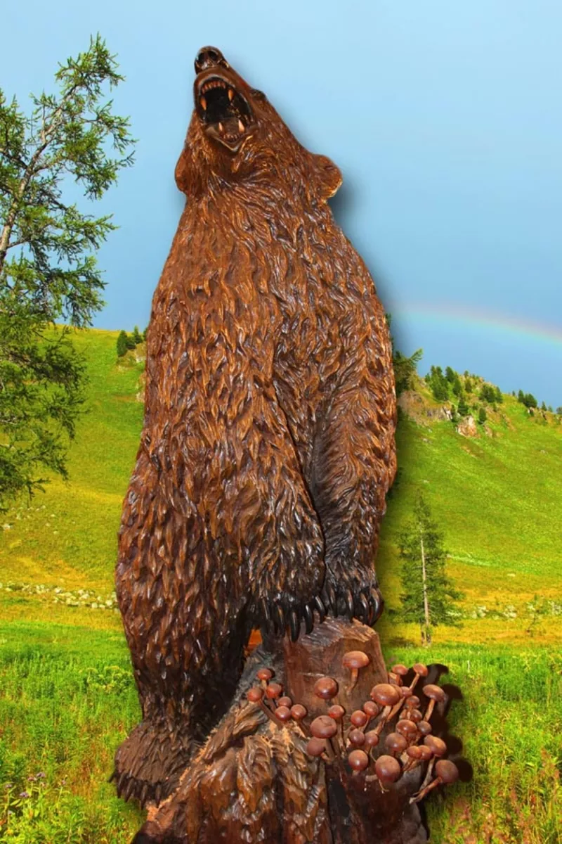 скульптура медведя